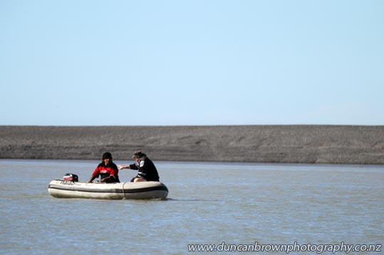 Boaties on the Ngaruroro River, Awatoto photograph