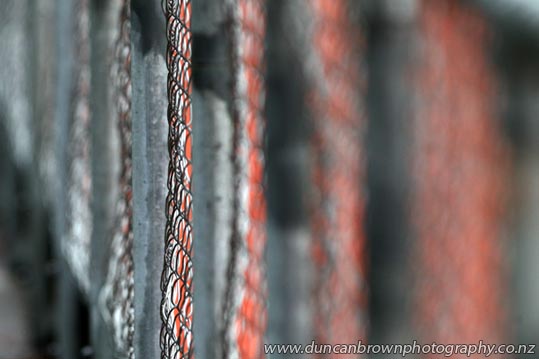 Colourful chain link photograph