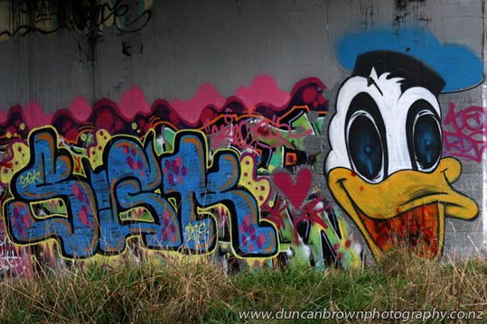 Not all graffiti is bad - Chesterhope Bridge, Pakowhai photograph